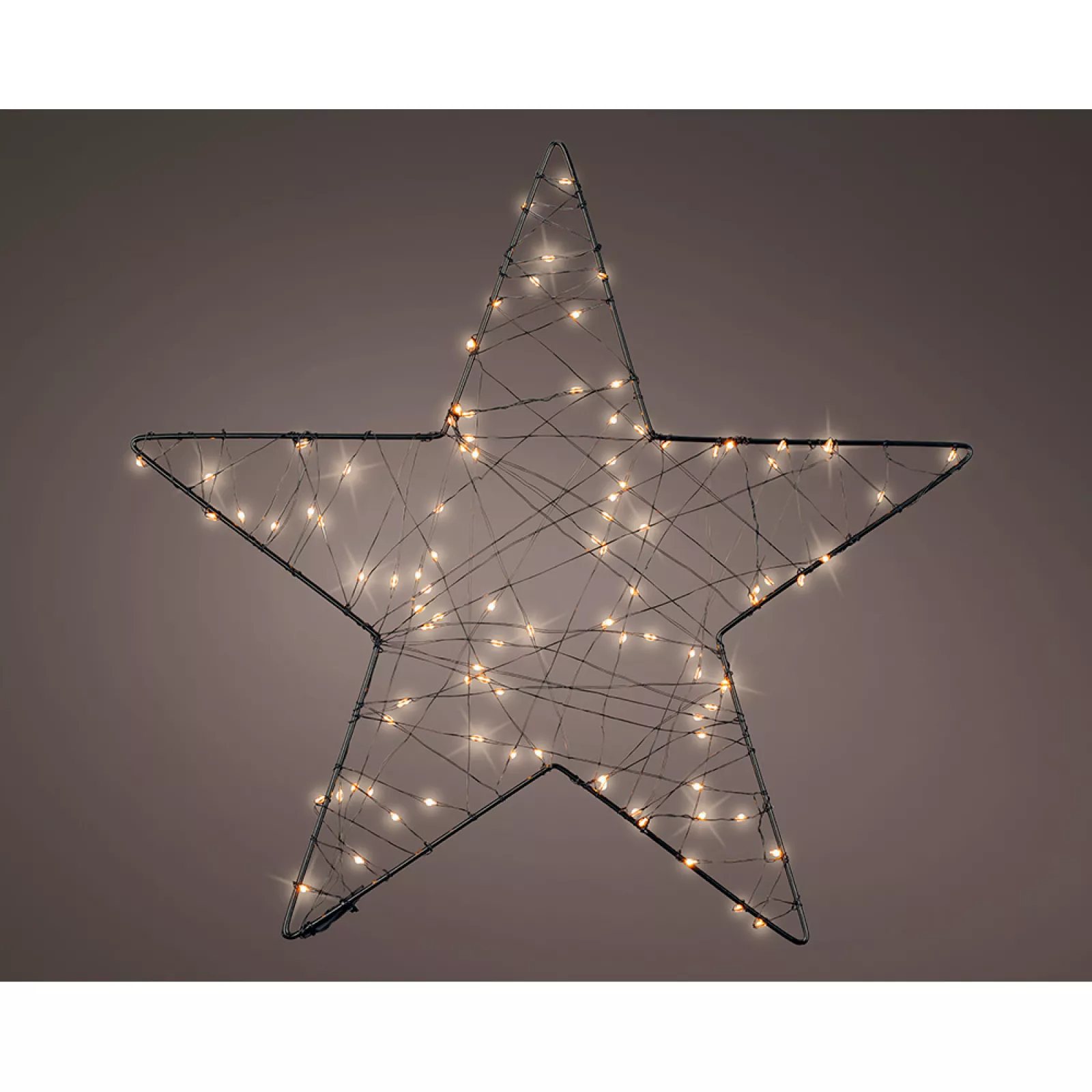 FIGURA MICROLED ESTRELLA MALLA EXT 38CM