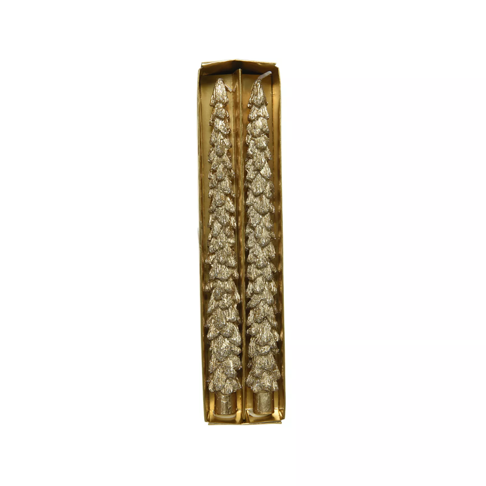 VELAS EN FORMA DE PINO 26.5CM 2 UDS
