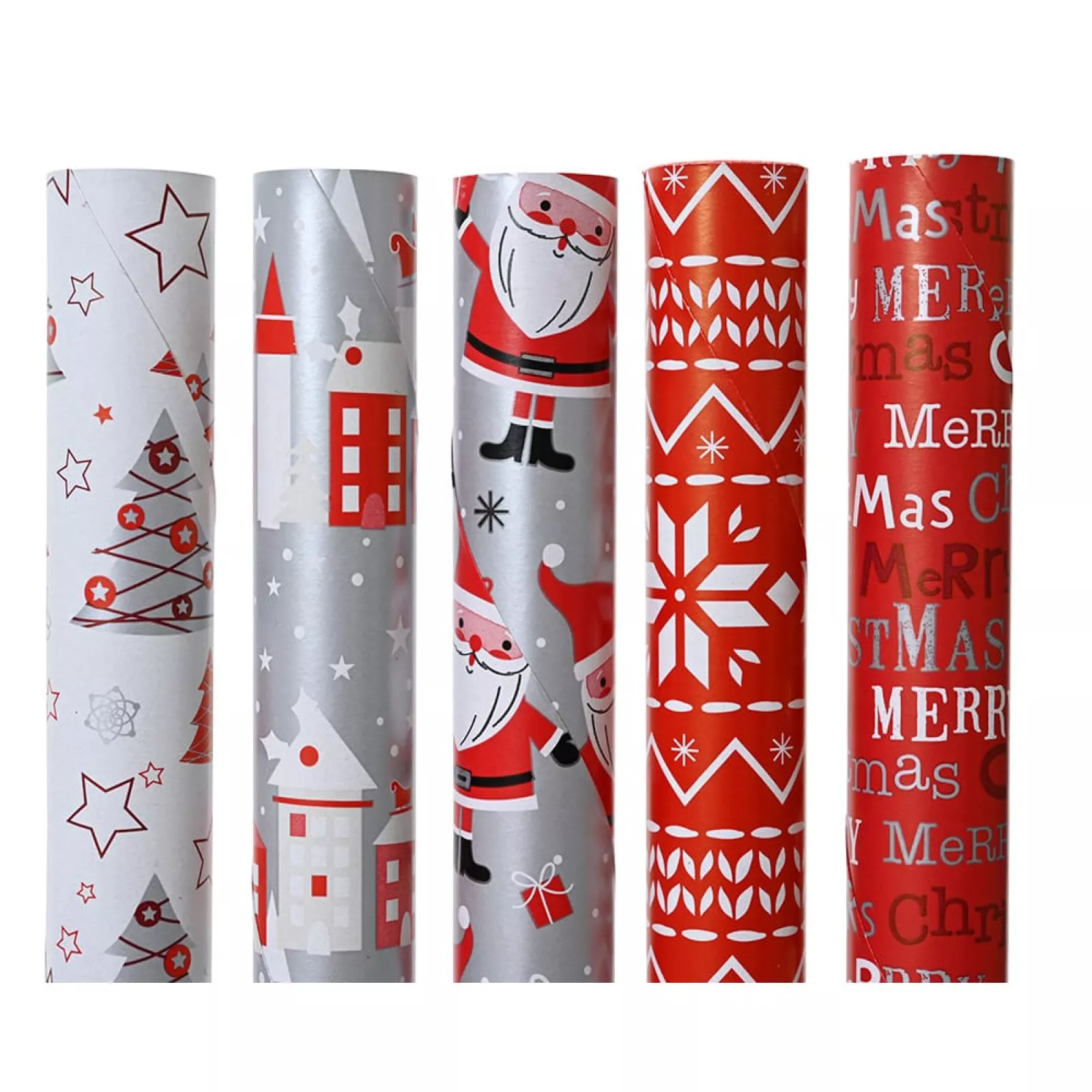 PAPEL REGALO MOTIVOS NAVIDEÑOS 5 MODELOS 70X200CM
