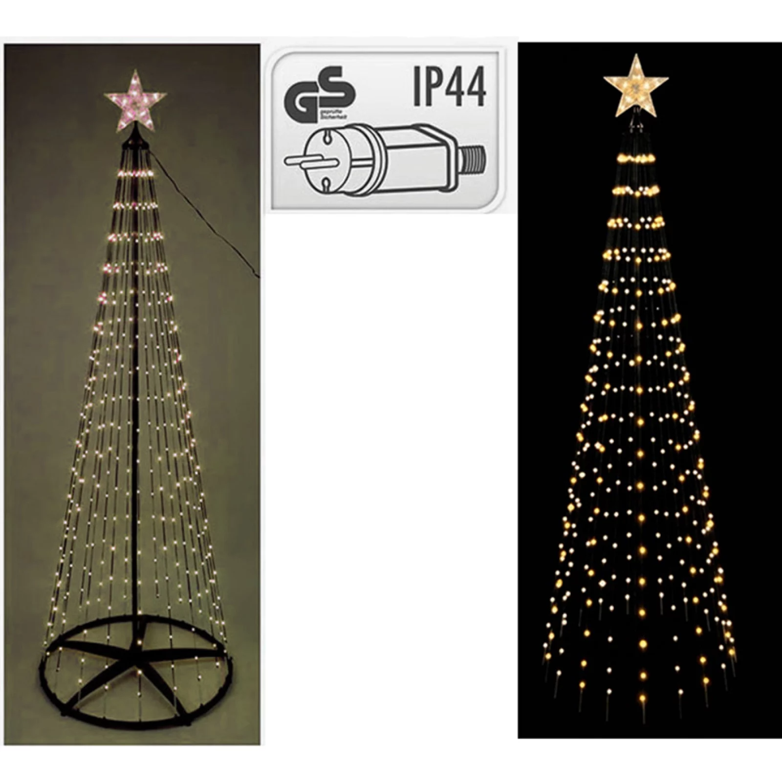 ARBOL NAVIDAD C/ ESTRELLA 550 LED EXTERIOR 300CM