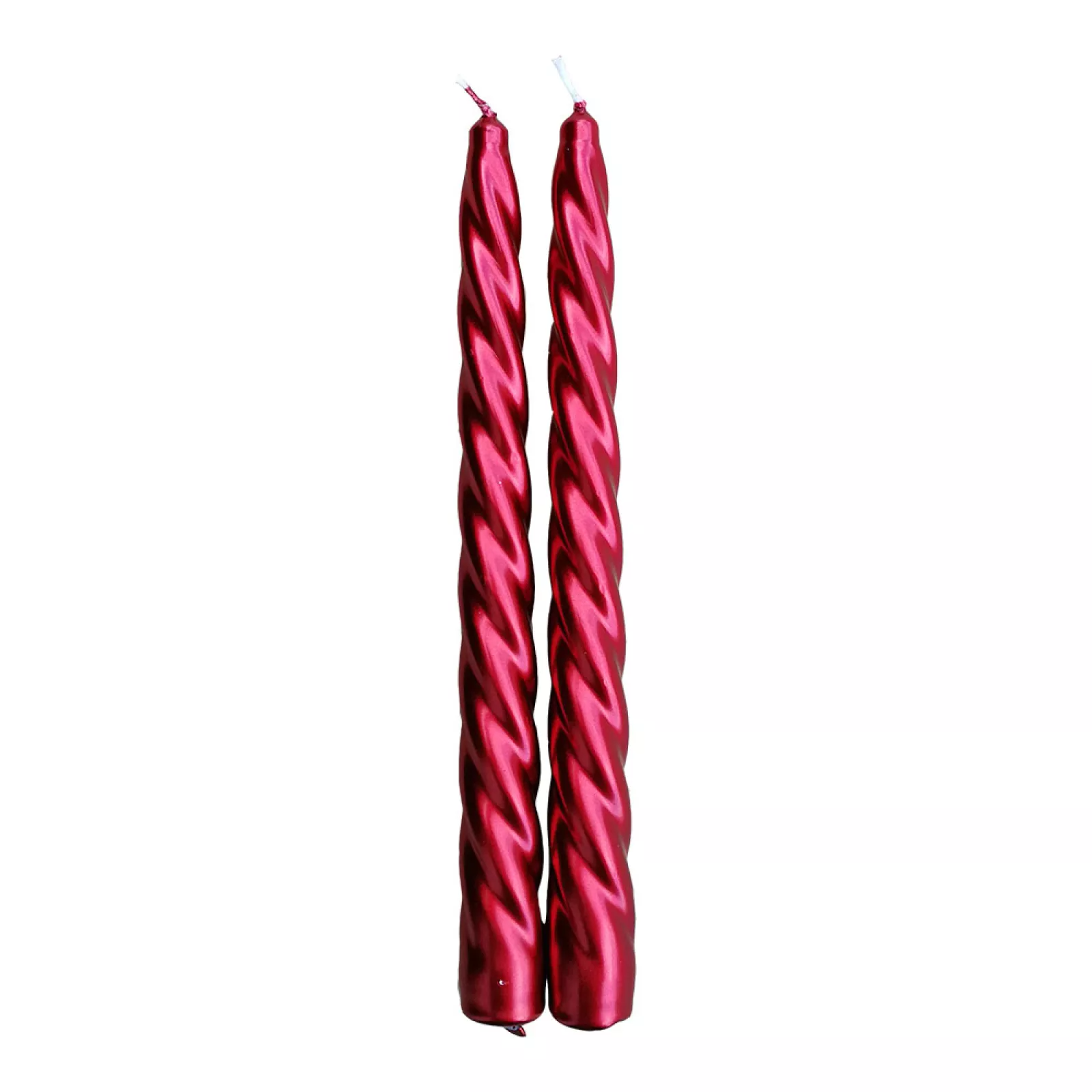 VELAS DECORATIVAS ROJAS 24CM 2UDS